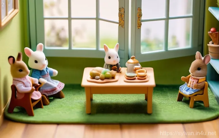 실바니안 가족 장난감 보관 및 관리법 - **A beautifully organized Sylvanian Families collection displayed in an acrylic cabinet.** The image... 실바니안 가족 장난감 보관 및 관리법 - **A beautifully organized Sylvanian Families collection displayed in an acrylic cabinet.** The image...
