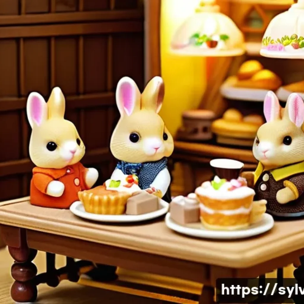 실바니안 가족과 디오라마 제작법 - **Cozy Sylvanian Families Woodland Cafe**
A highly detailed, realistic miniature diorama of a co...